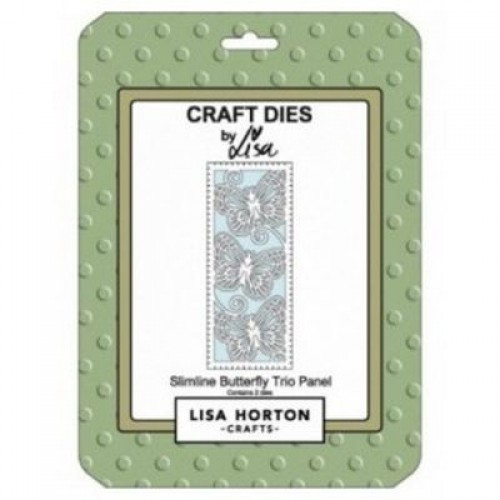 Slimline butterfly trio panel - by lisa horton LHCCD039
